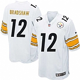 Nike Men & Women & Youth Steelers #12 Terry Bradshaw White Team Color Game Jersey,baseball caps,new era cap wholesale,wholesale hats